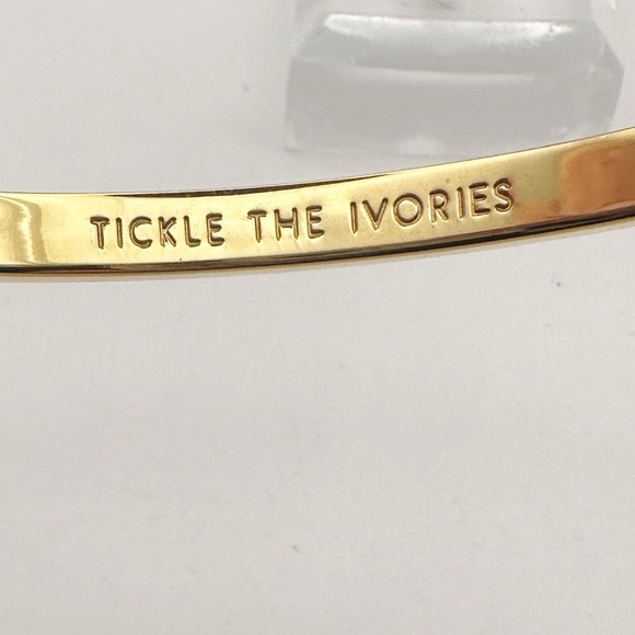 Kate Spade New York Tickle the Ivories Bangle Bracelet Preppy Minimalist Jewelry - Picture 5 of 10